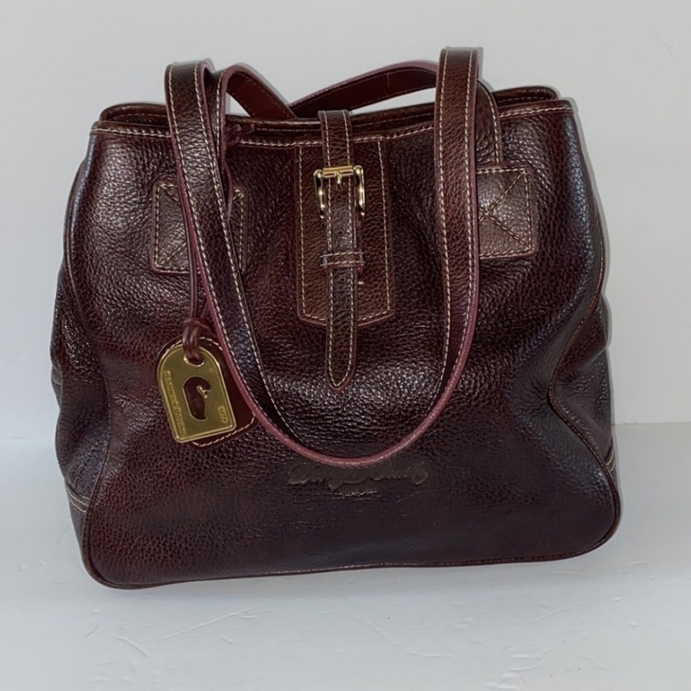 Dooney and Bourke Leather Shoulder Tote Bag with Certificate of Authenticity